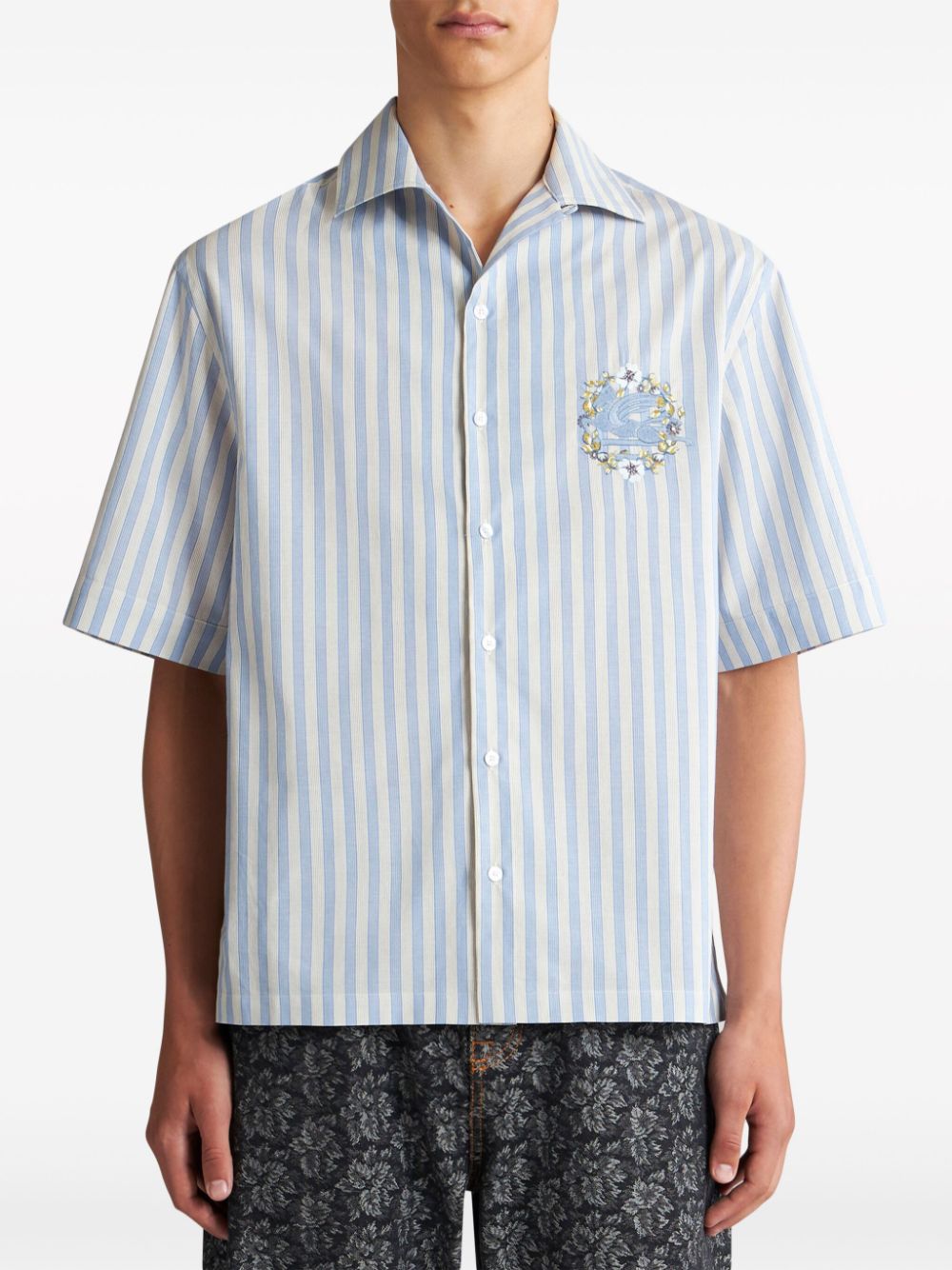 Etro Shirts Clear Blue image 1