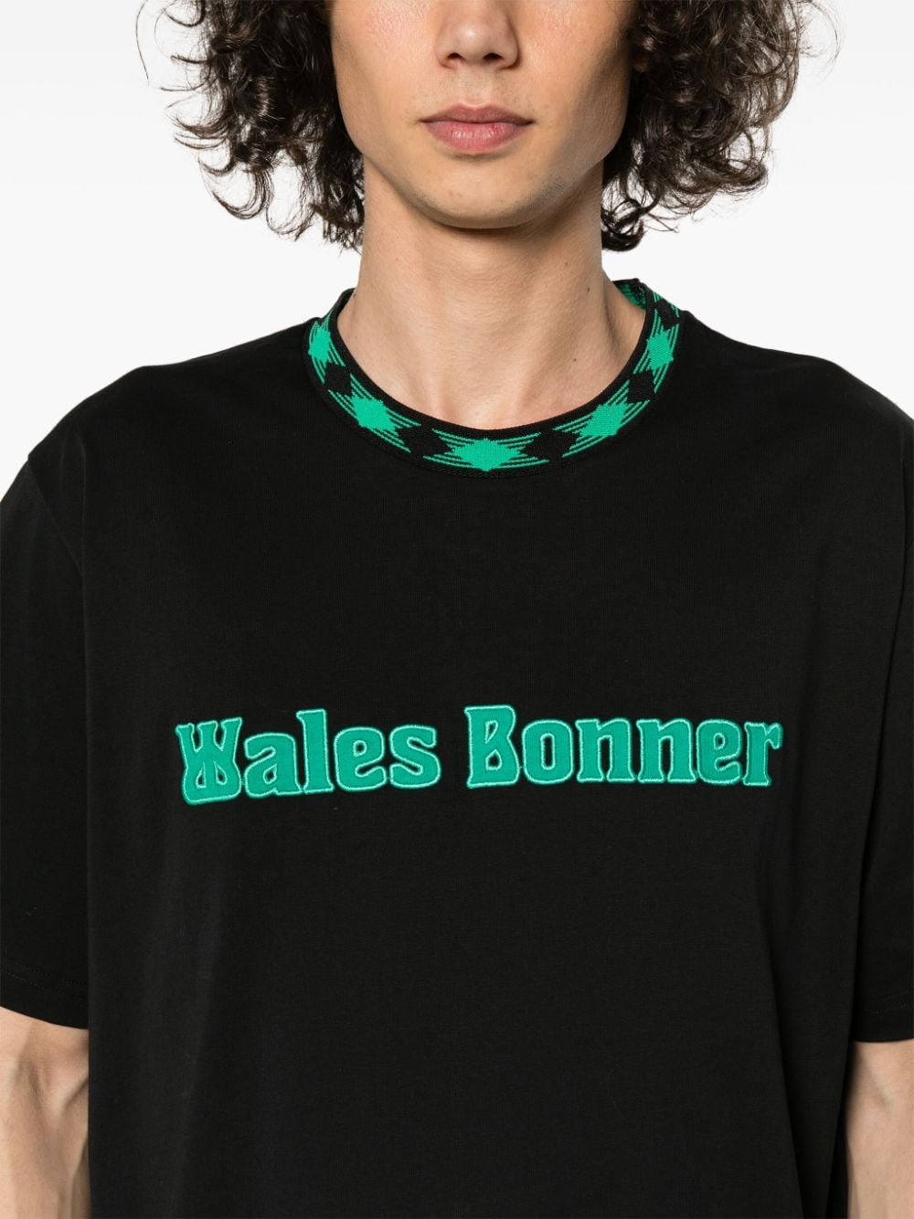 WALES BONNER T-shirts and Polos Black image 2