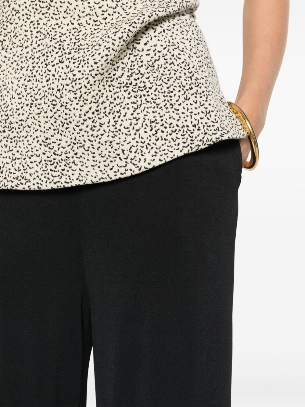 Wolford Black Stretch Crepe Trousers image 2