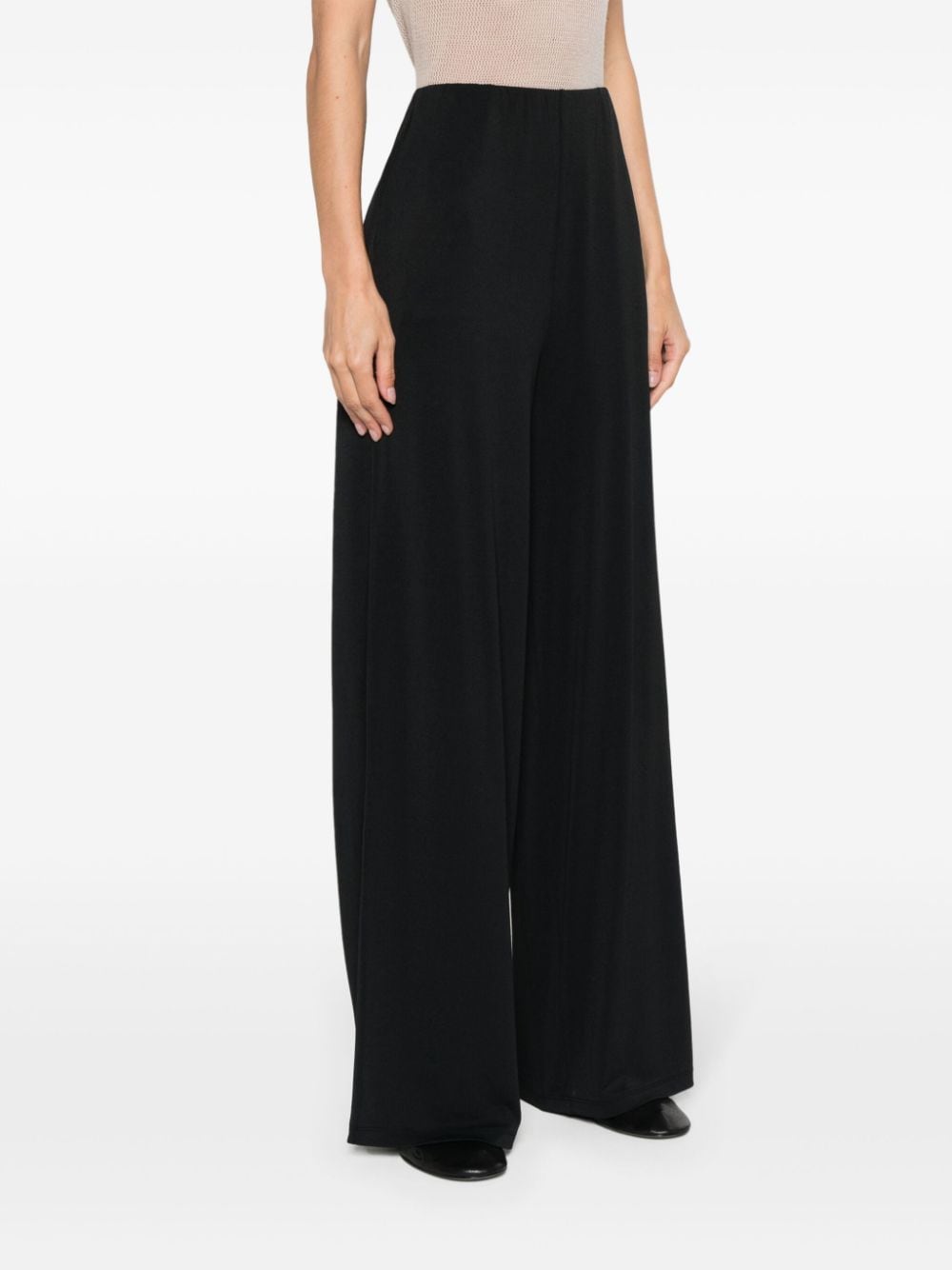 Wolford Black Stretch Crepe Trousers image 3