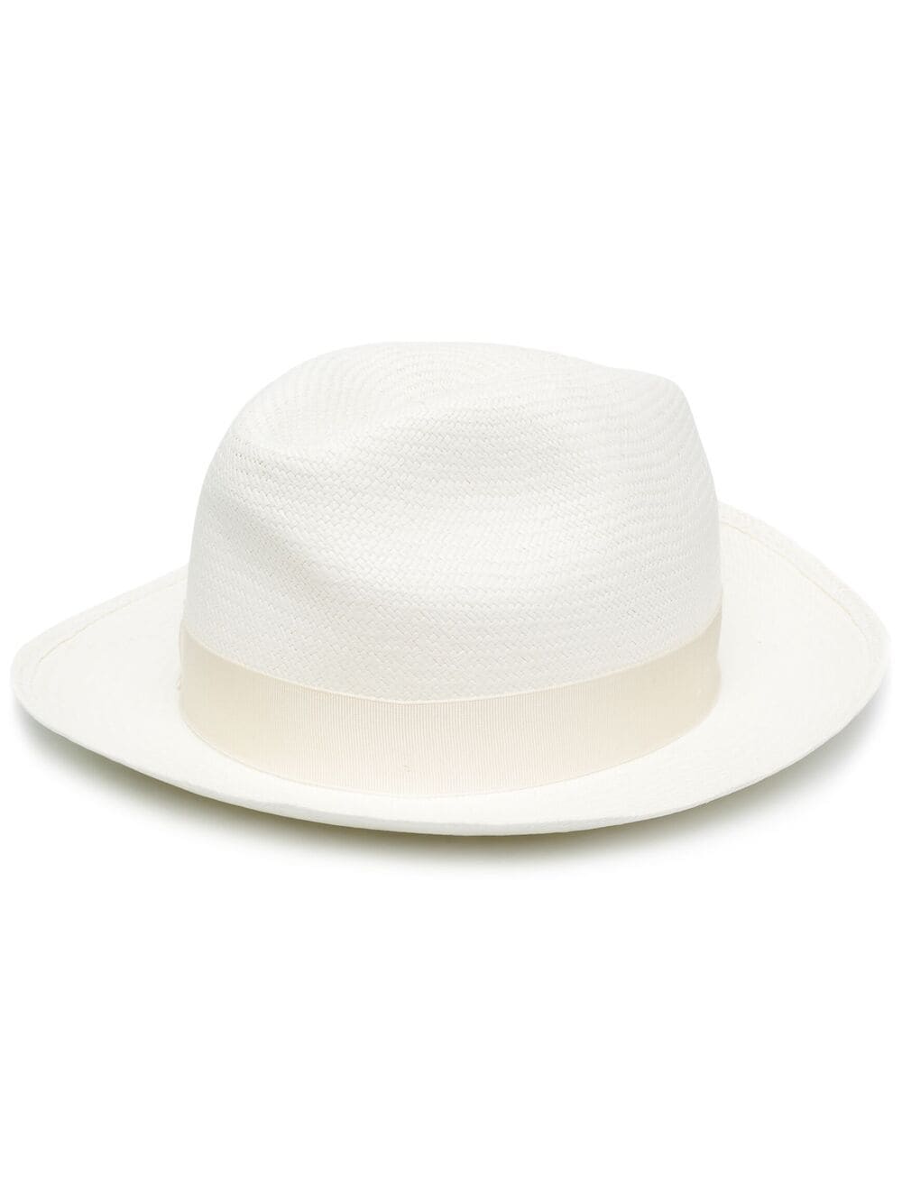 Borsalino Cream Panama Hat with Bow Detail image 0