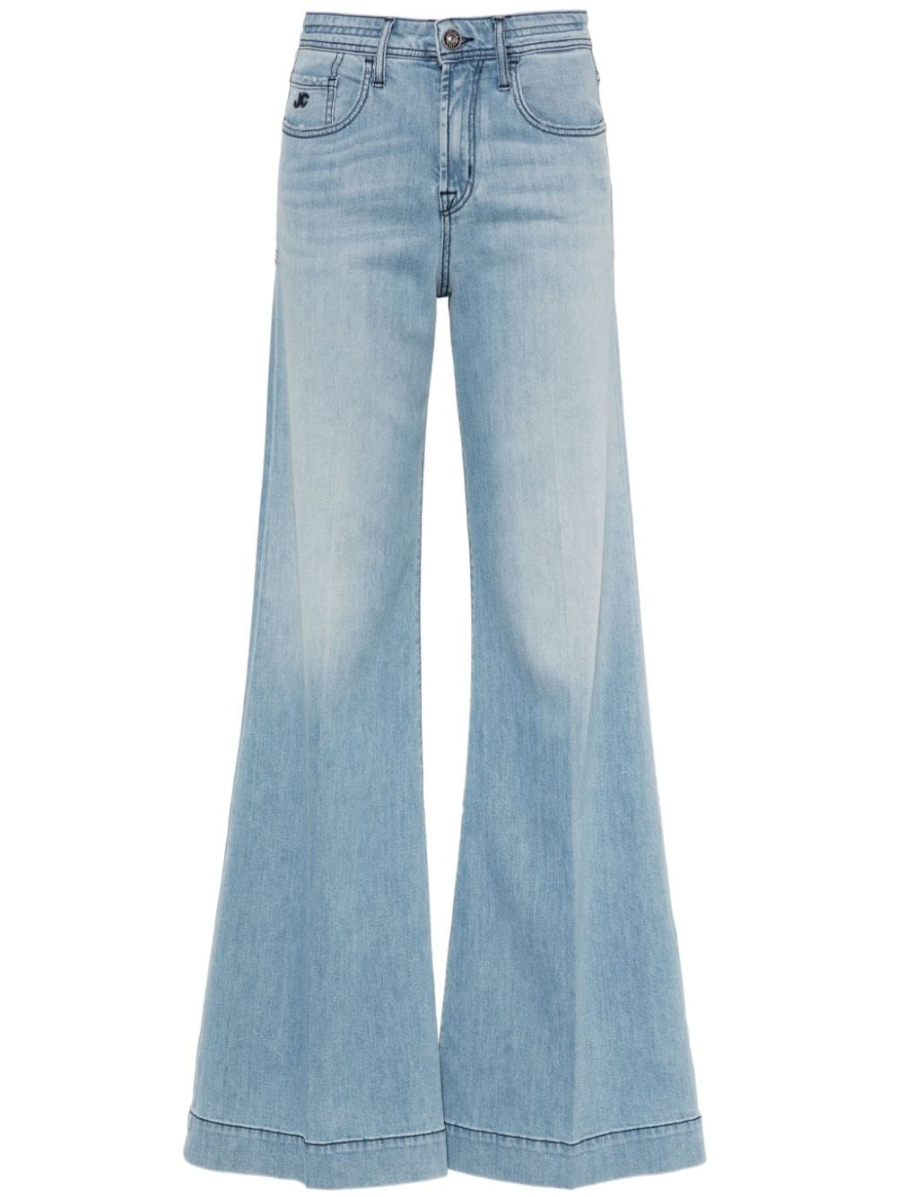 Jacob Cohen Women's High-Rise Wide Leg Jeans - Light Blue image 0