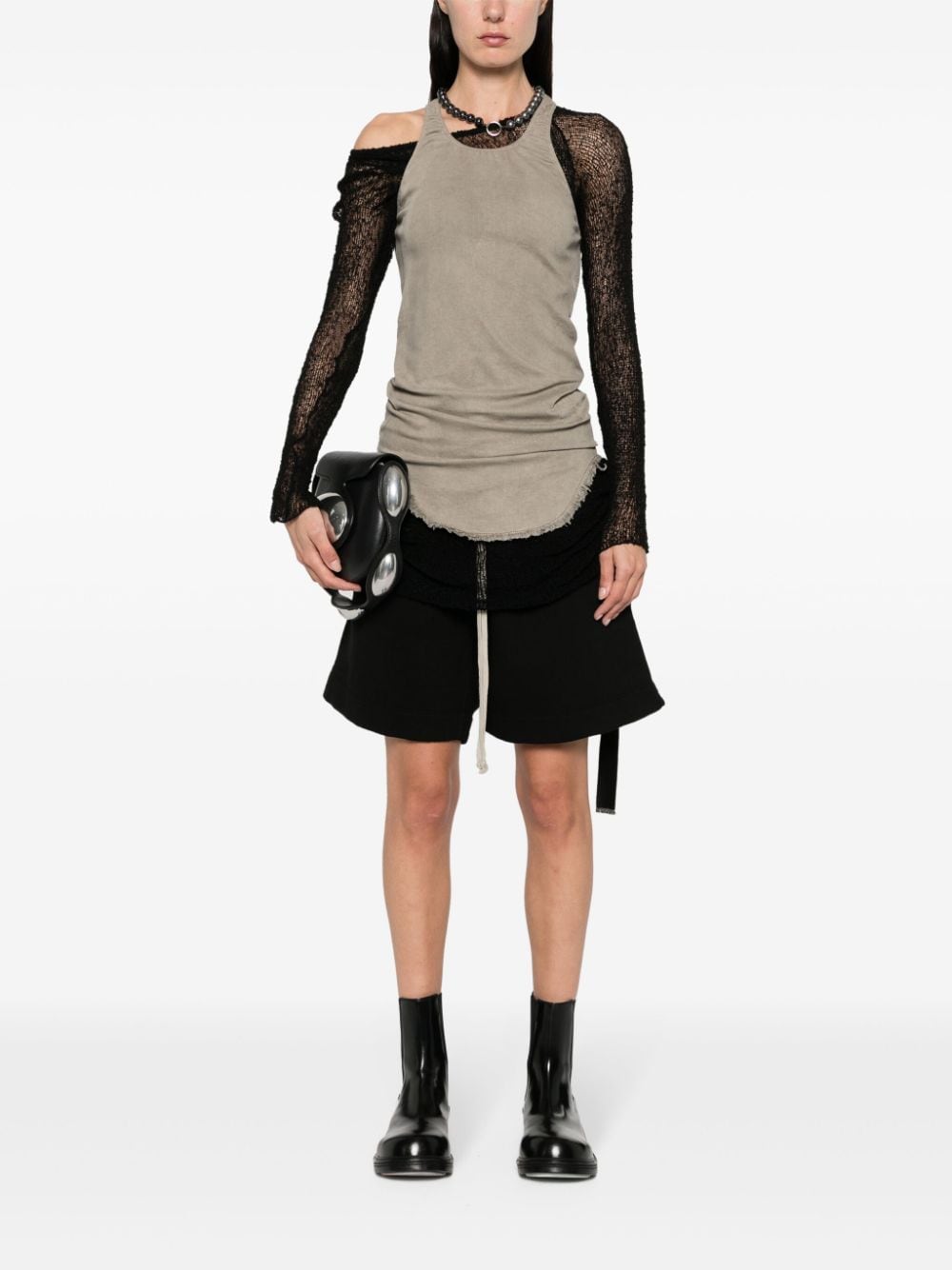 RICK OWENS DRKSHDW Top Grey image 1