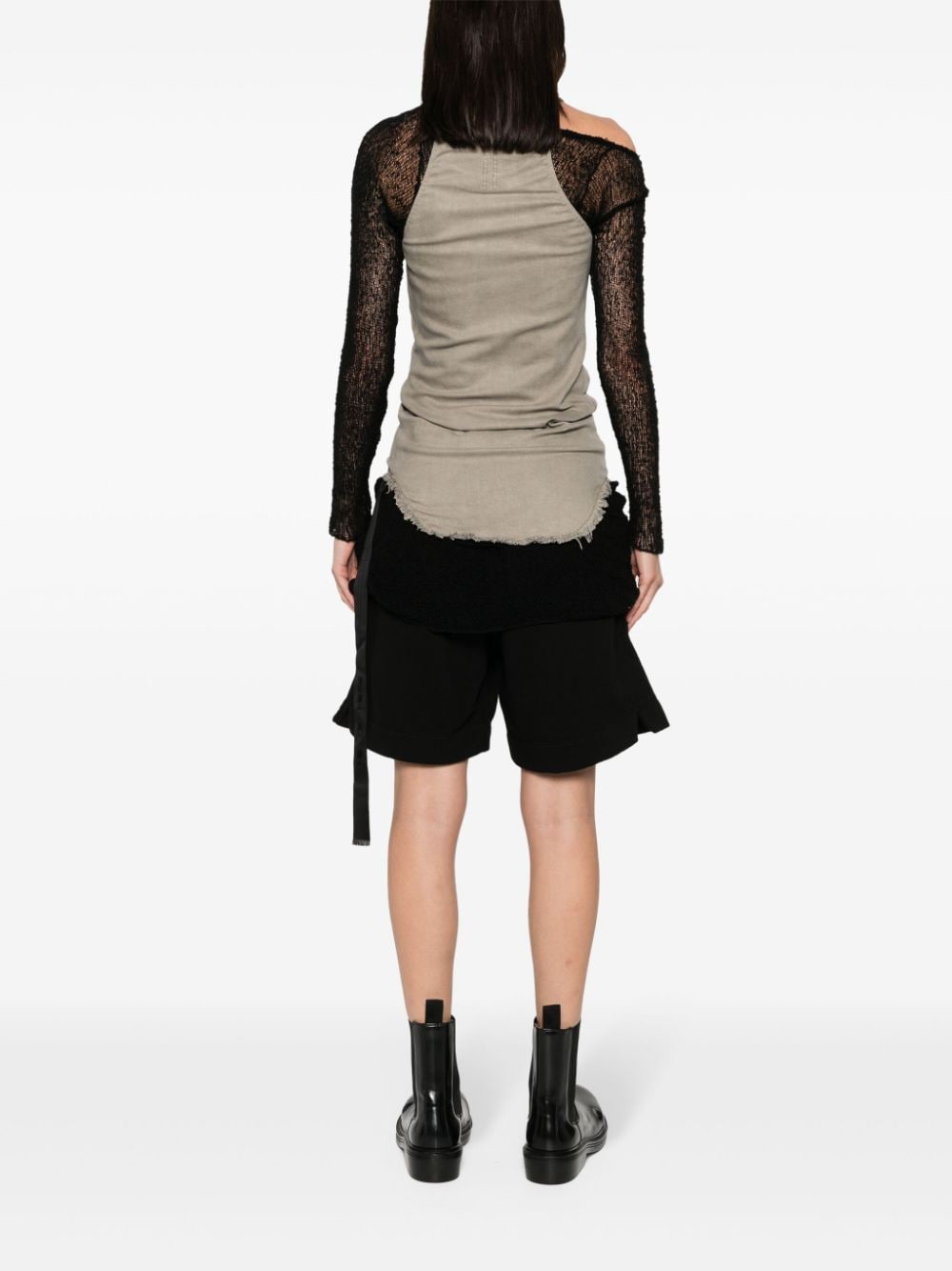 RICK OWENS DRKSHDW Top Grey image 4