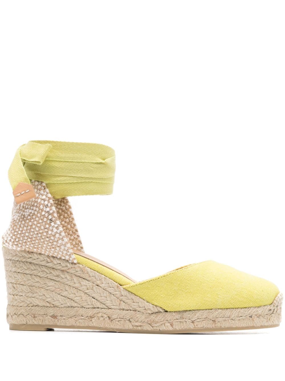 Castaner Women's Yellow Flat Platform Espadrille Sandals image 0