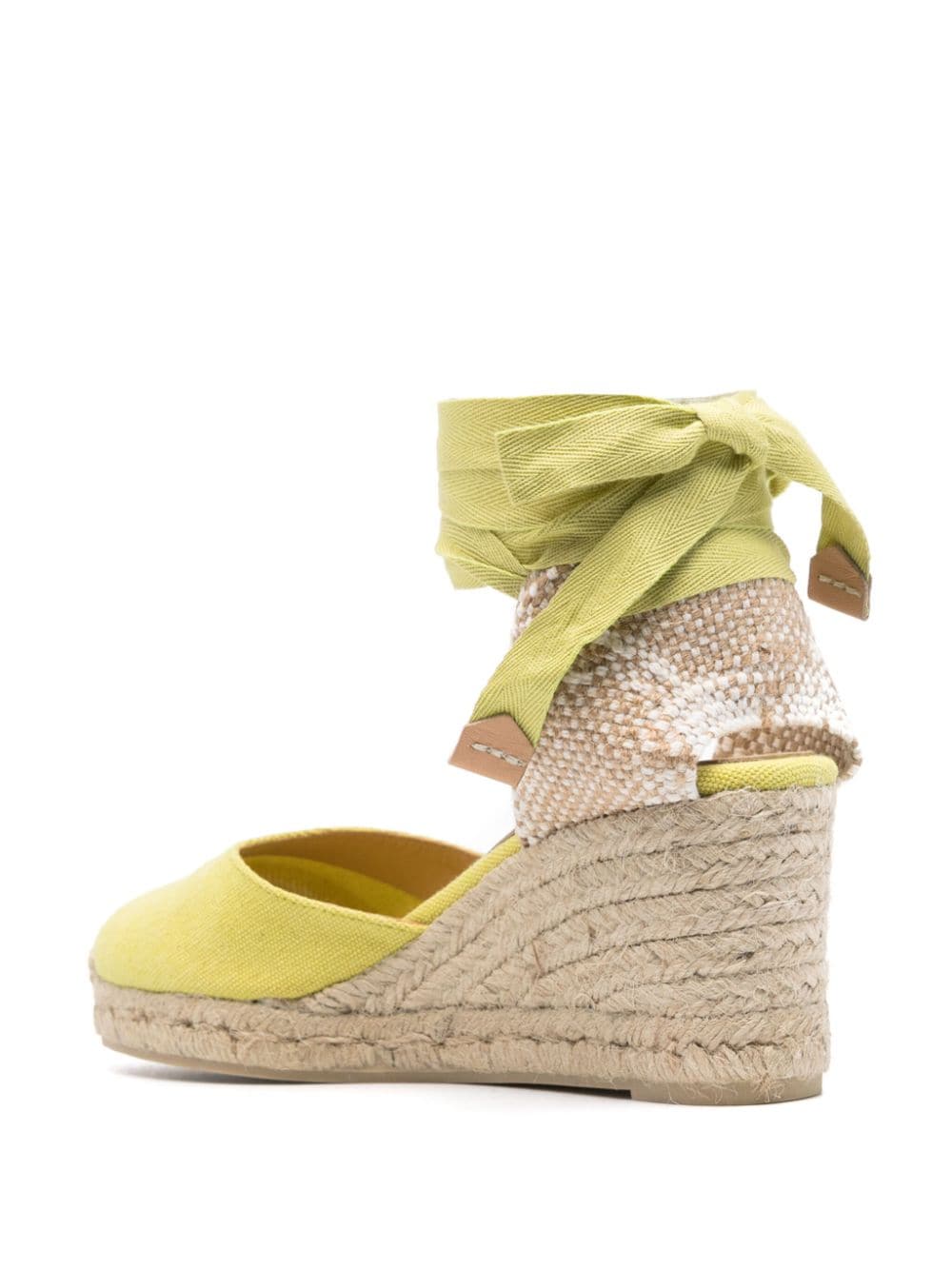 Castaner Women's Yellow Flat Platform Espadrille Sandals image 1