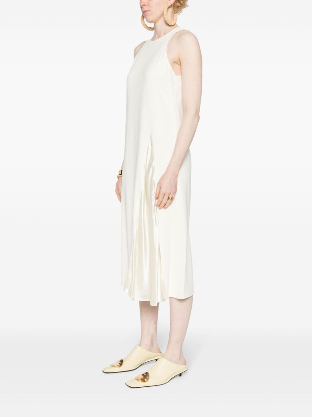 Erika Cavallini Semi-Couture White Flared Dress image 3