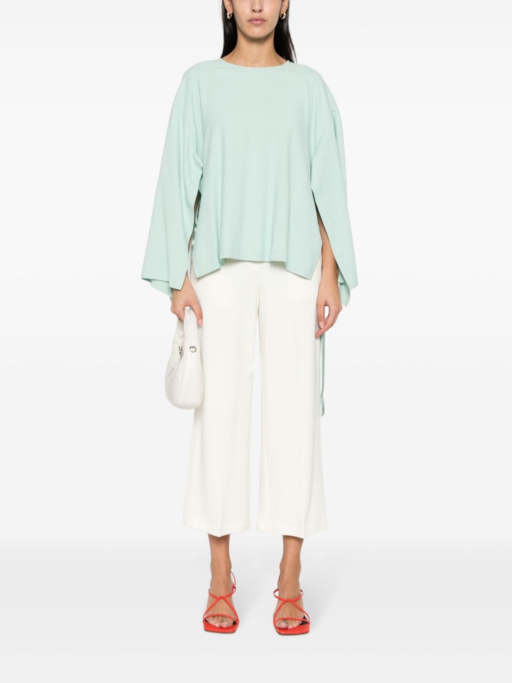 Erika Cavallini Semi-Couture Trousers White image 3