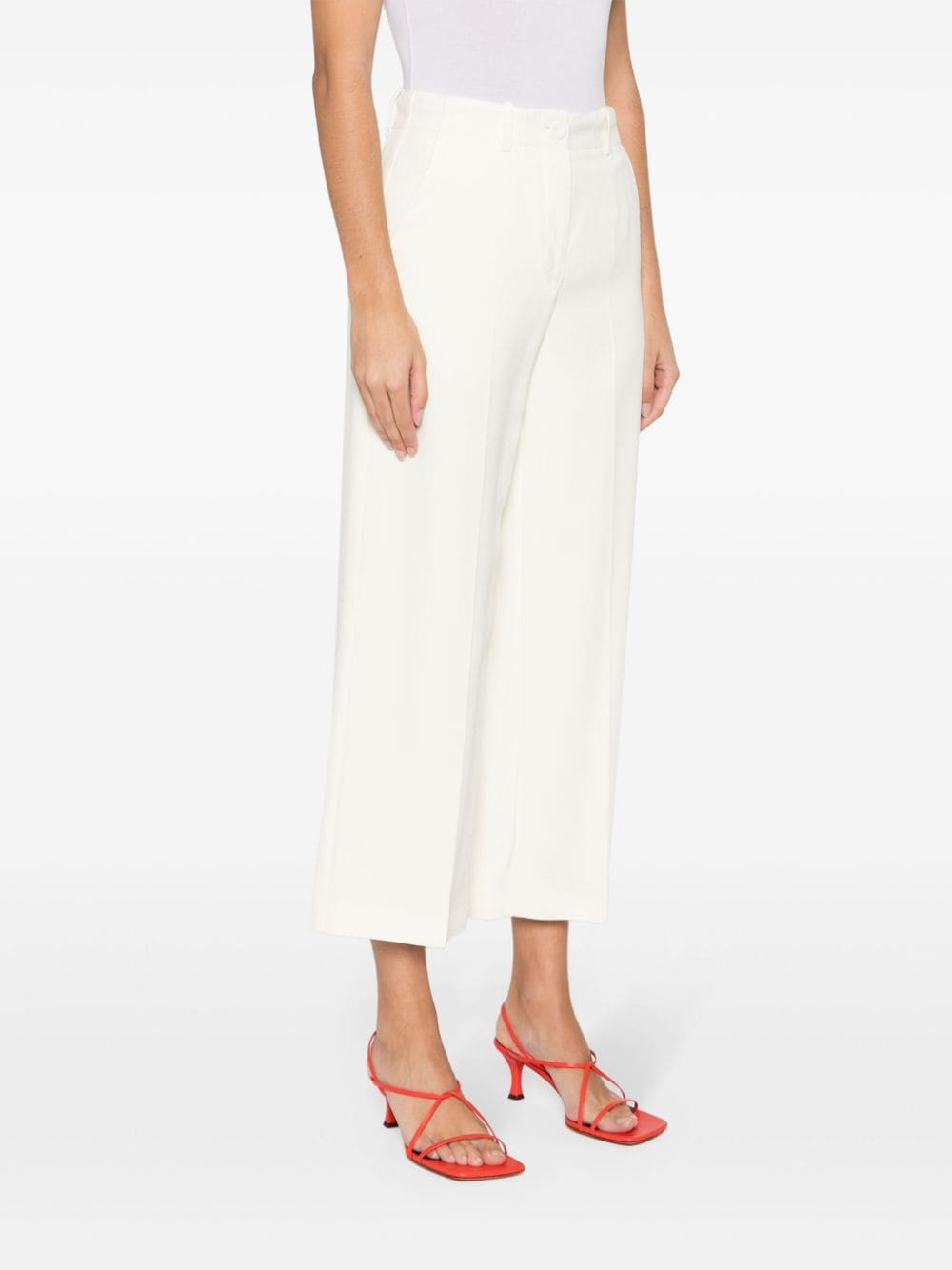 Erika Cavallini Semi-Couture Trousers White image 4