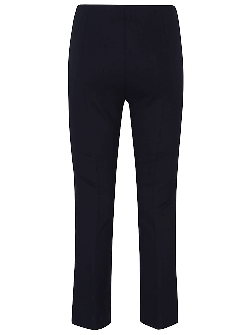 Liviana Conti Blue Flared Trousers with Elastic Waistband image 1