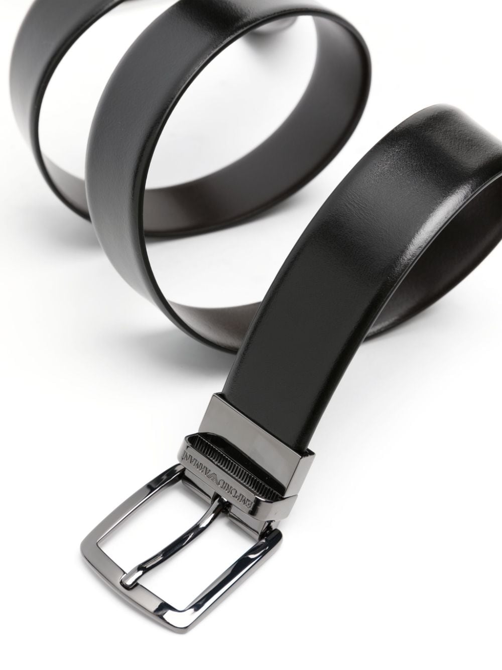 Emporio Armani Brown Leather Belt image 1