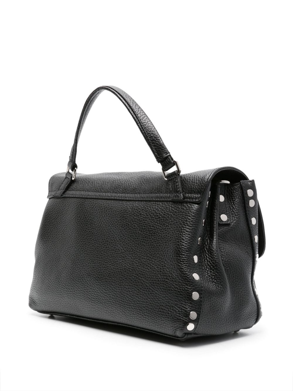 Zanellato Black Knurled Leather Handbag image 1