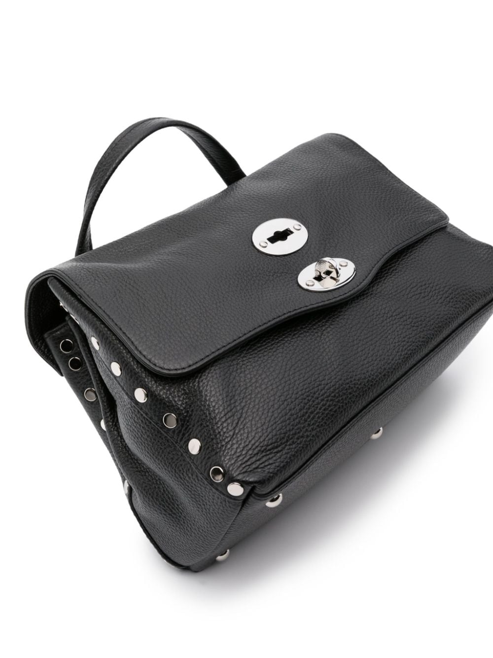 Zanellato Black Knurled Leather Handbag image 2