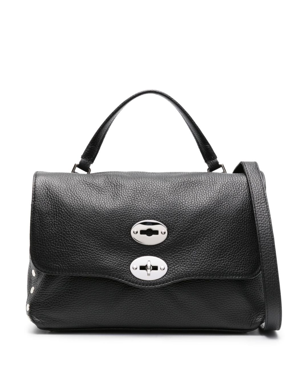 Zanellato Black Knurled Leather Handbag image 0