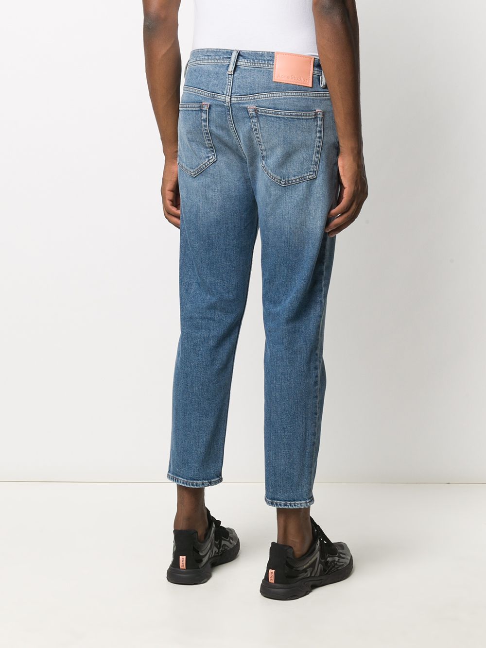 Acne Studios River Slim Fit Mid-Blue Stretch Denim Jeans image 4