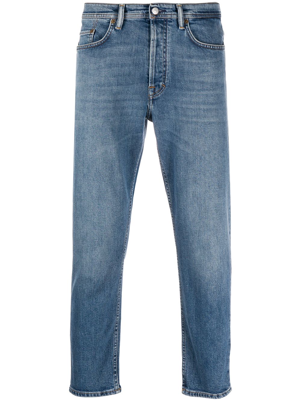 Acne Studios River Slim Fit Mid-Blue Stretch Denim Jeans image 0