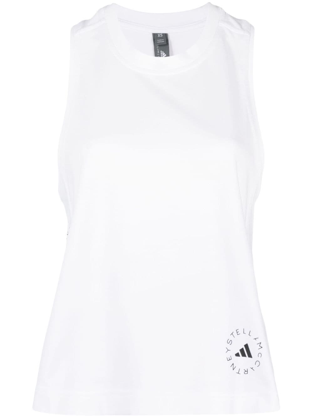 Adidas by Stella McCartney True Pace Logo-Print Running Tank Top - White image 0