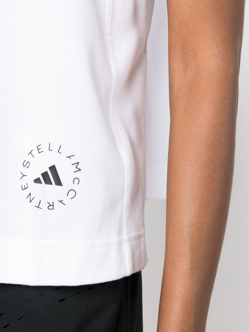 Adidas by Stella McCartney True Pace Logo-Print Running Tank Top - White image 4