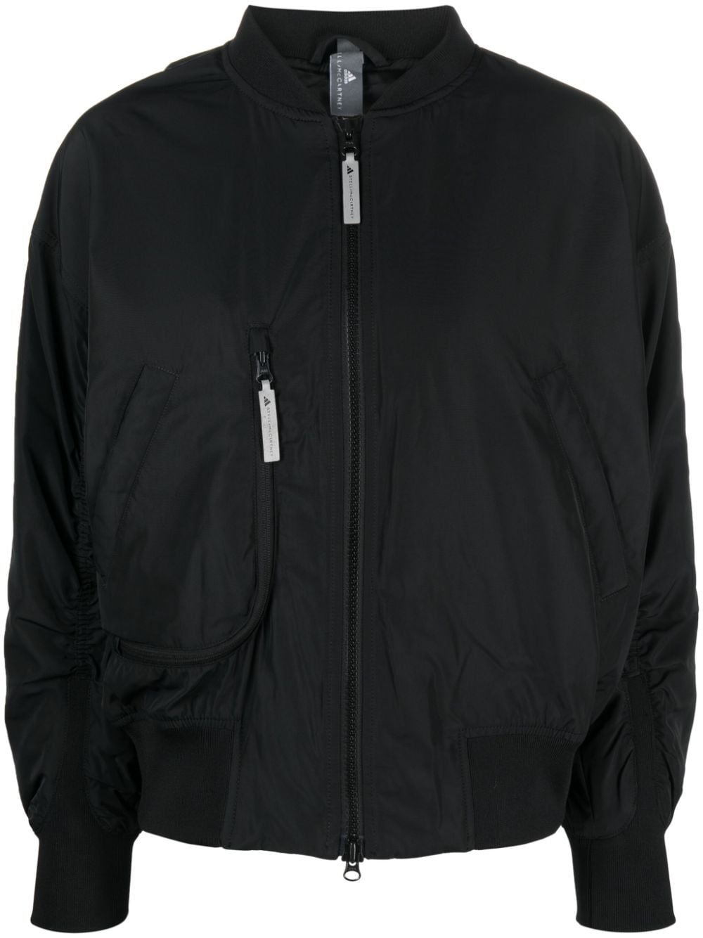 Adidas by Stella McCartney Black Logo-Print Lightweight Jacket image 0