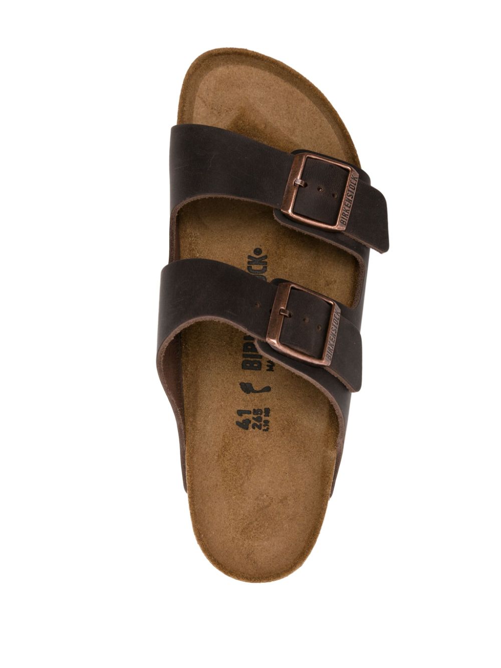 Birkenstock Arizona Leather Sandals in Chestnut Brown image 2