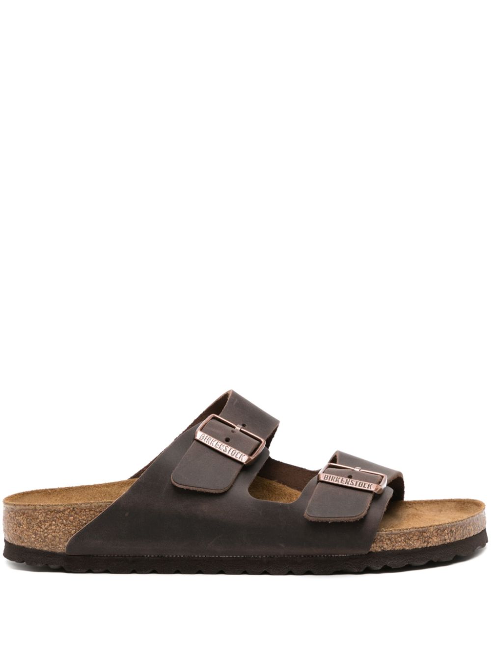 Birkenstock Arizona Leather Sandals in Chestnut Brown image 0