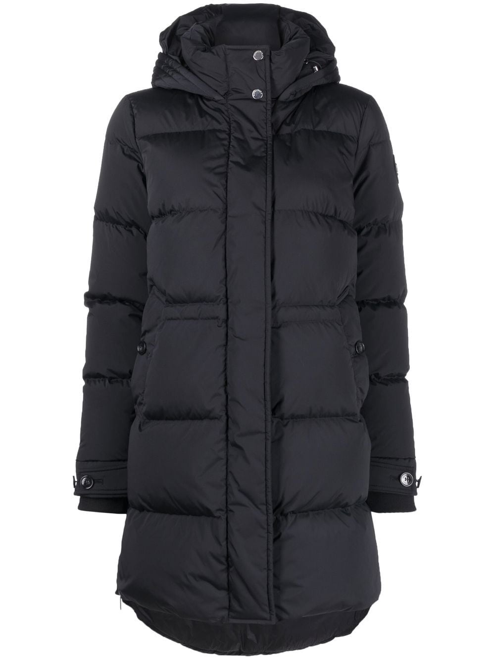 Woolrich Black Feather Down Hooded Puffer Coat image 0