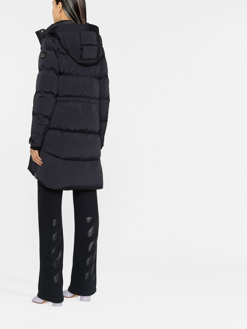 Woolrich Black Feather Down Hooded Puffer Coat image 1