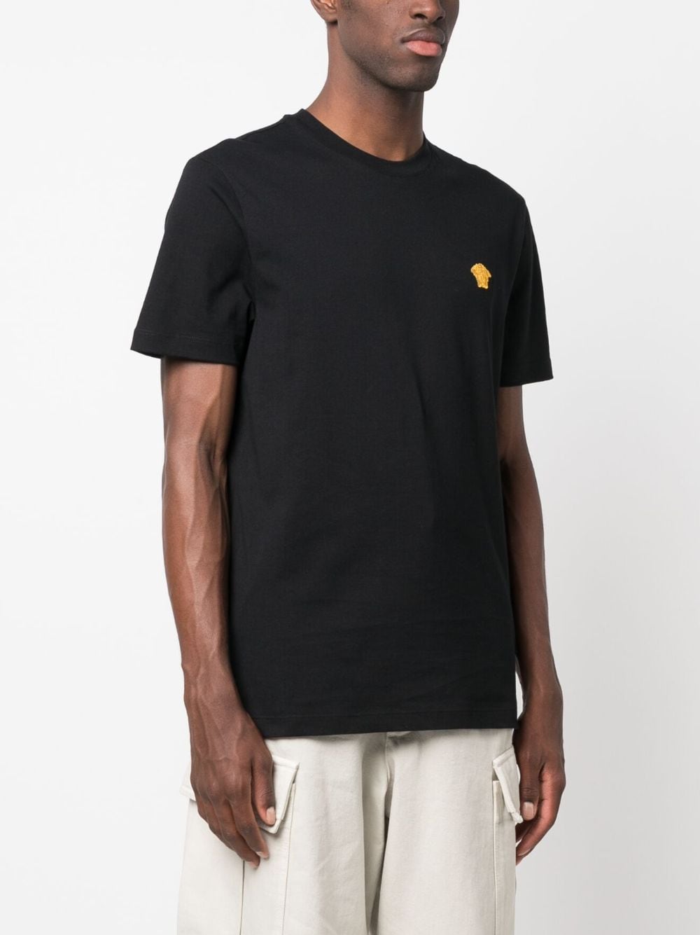 Versace Medusa Head Black Cotton T-Shirt image 4