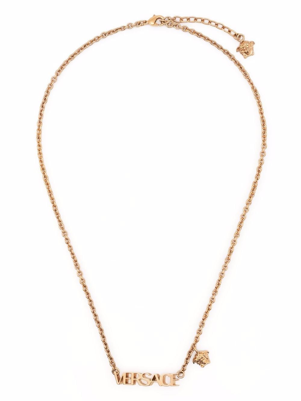 Versace Bijoux Golden Logo Plaque Necklace image 0