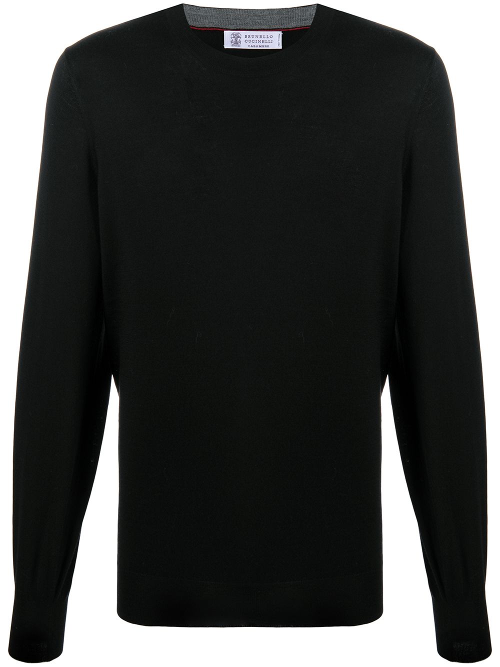 Brunello Cucinelli Black Virgin Wool Long Sleeve Jumper image 0