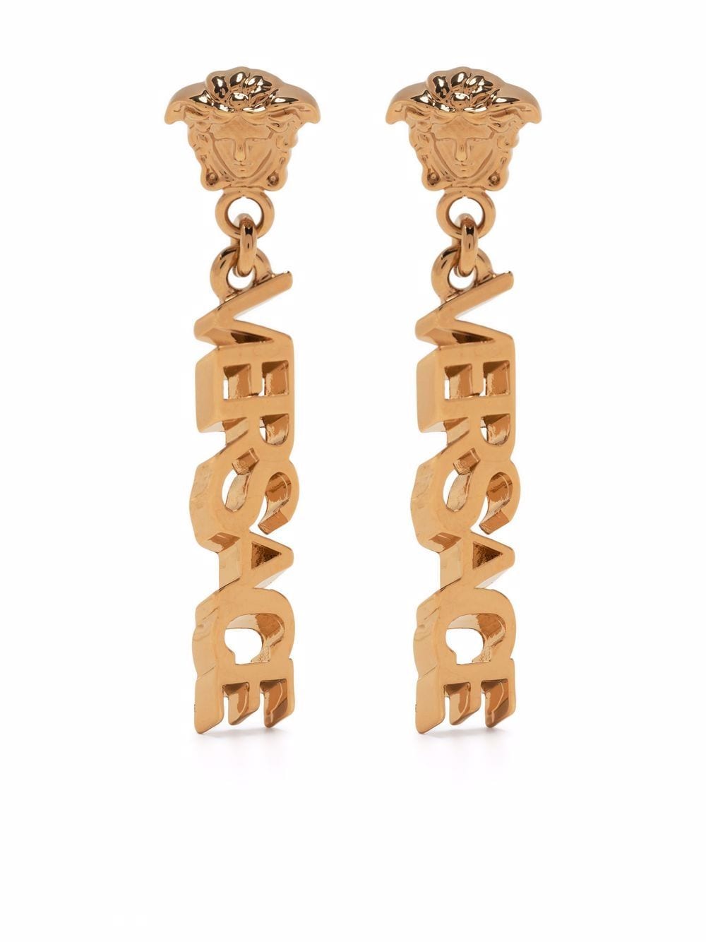 Versace Bijoux Golden Medusa Head Earrings image 0