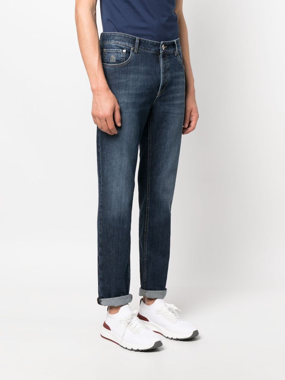 Brunello Cucinelli Blue Cotton Jeans image 1