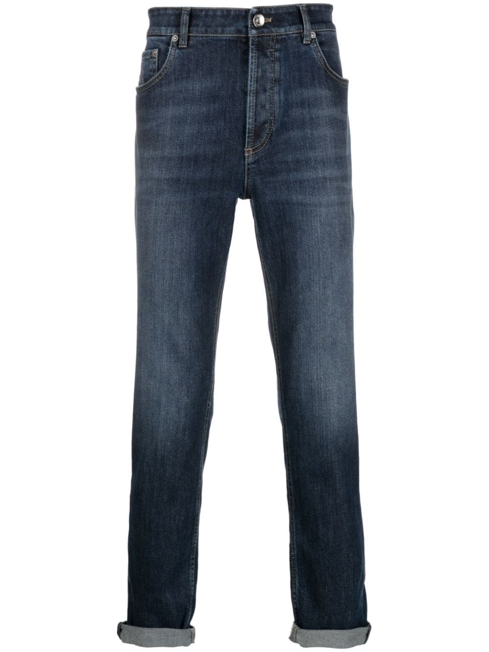 Brunello Cucinelli Blue Cotton Jeans image 0