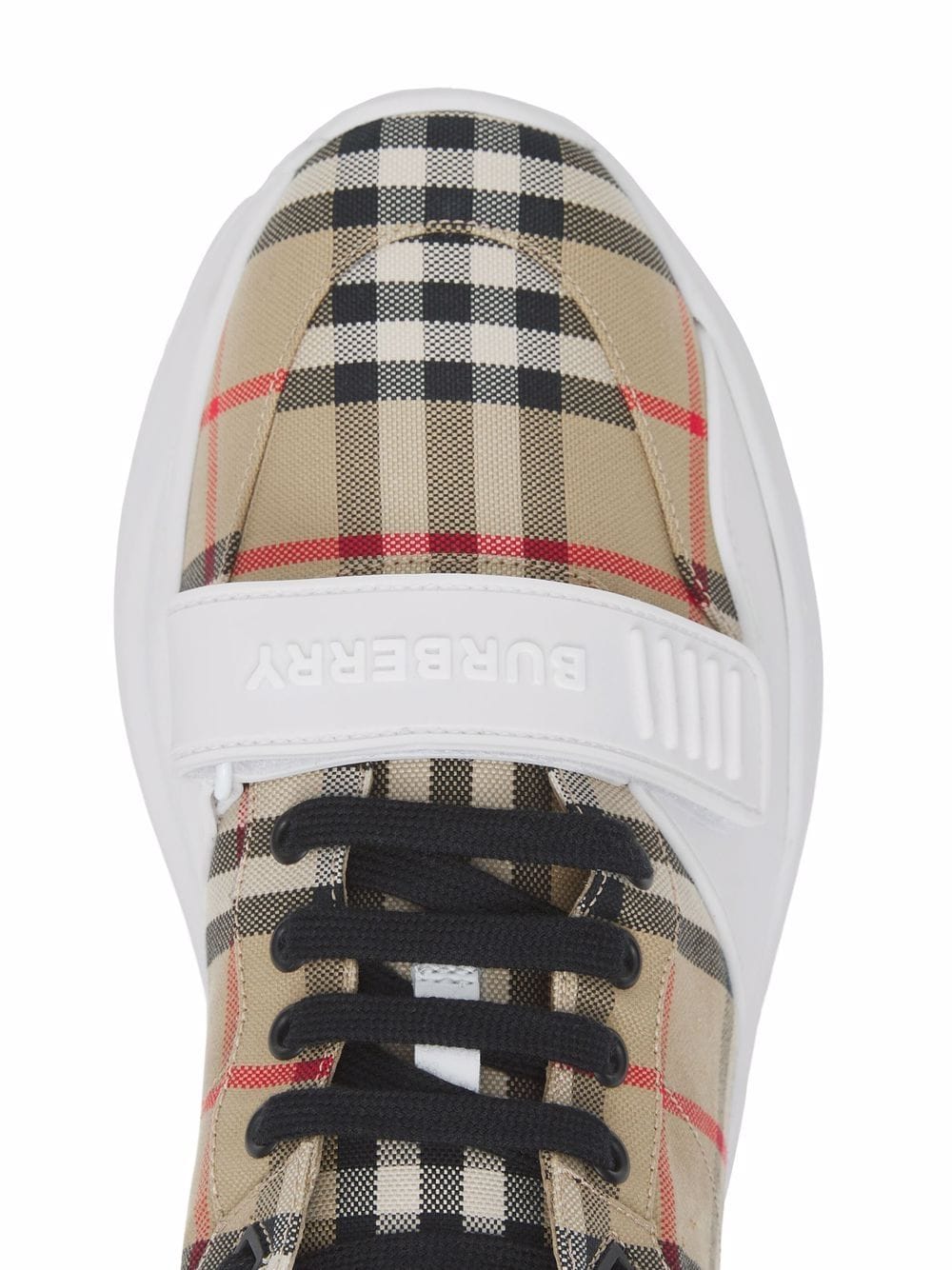 Burberry Vintage Check Touch-Strap Sneakers - Beige image 2