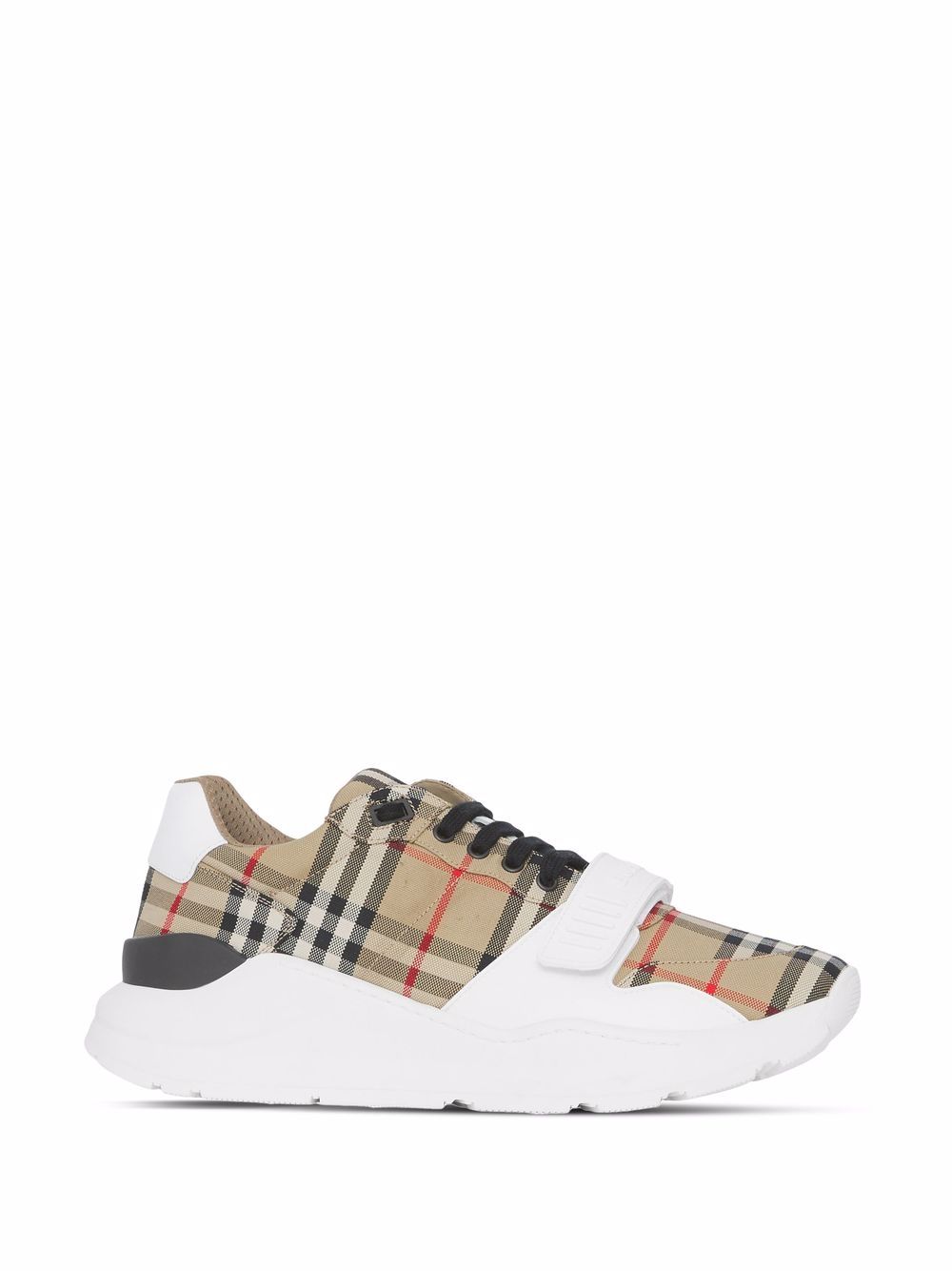 Burberry Vintage Check Touch-Strap Sneakers - Beige image 3