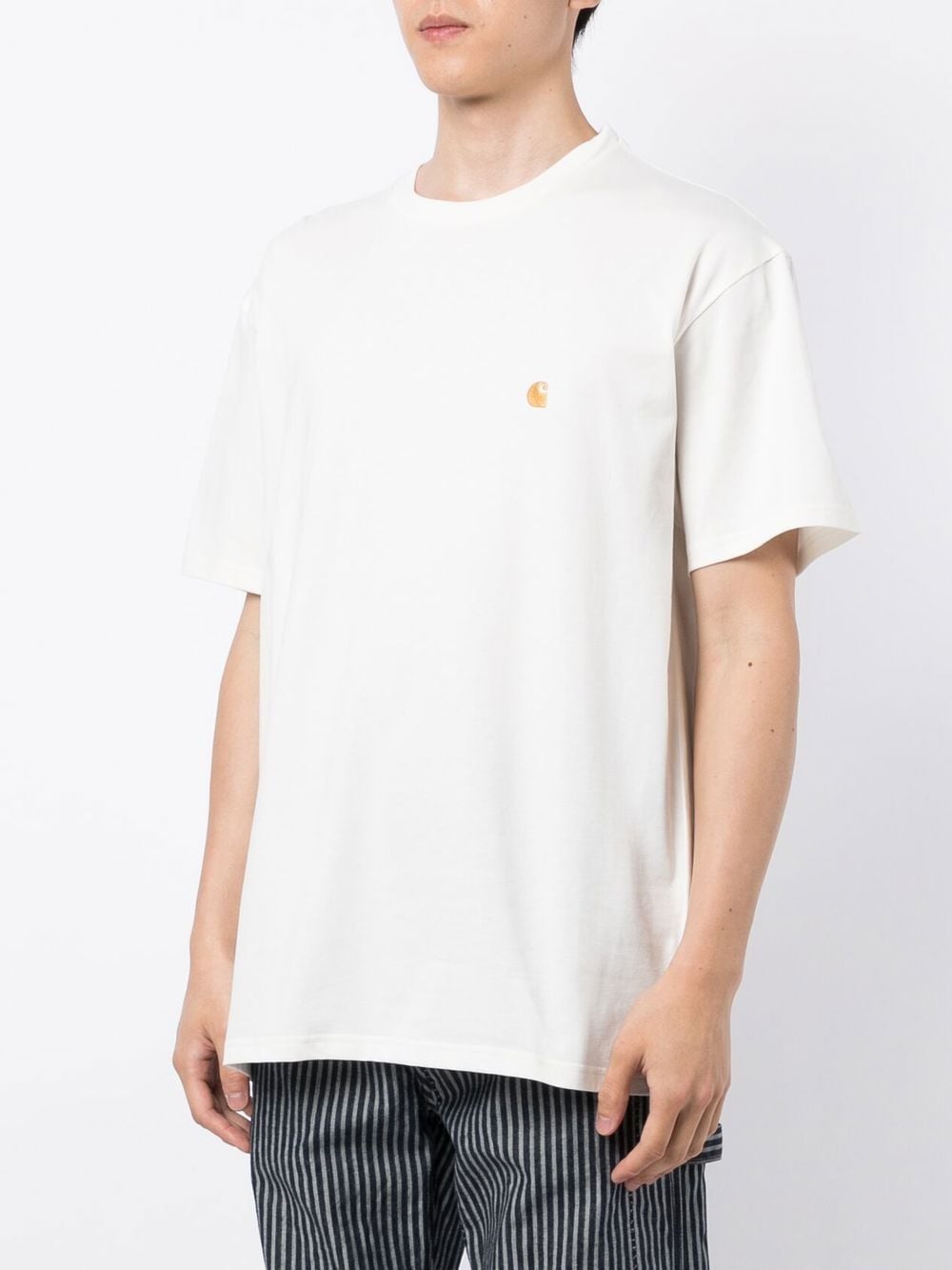 Carhartt WIP Embroidered Logo T-Shirt - White image 4