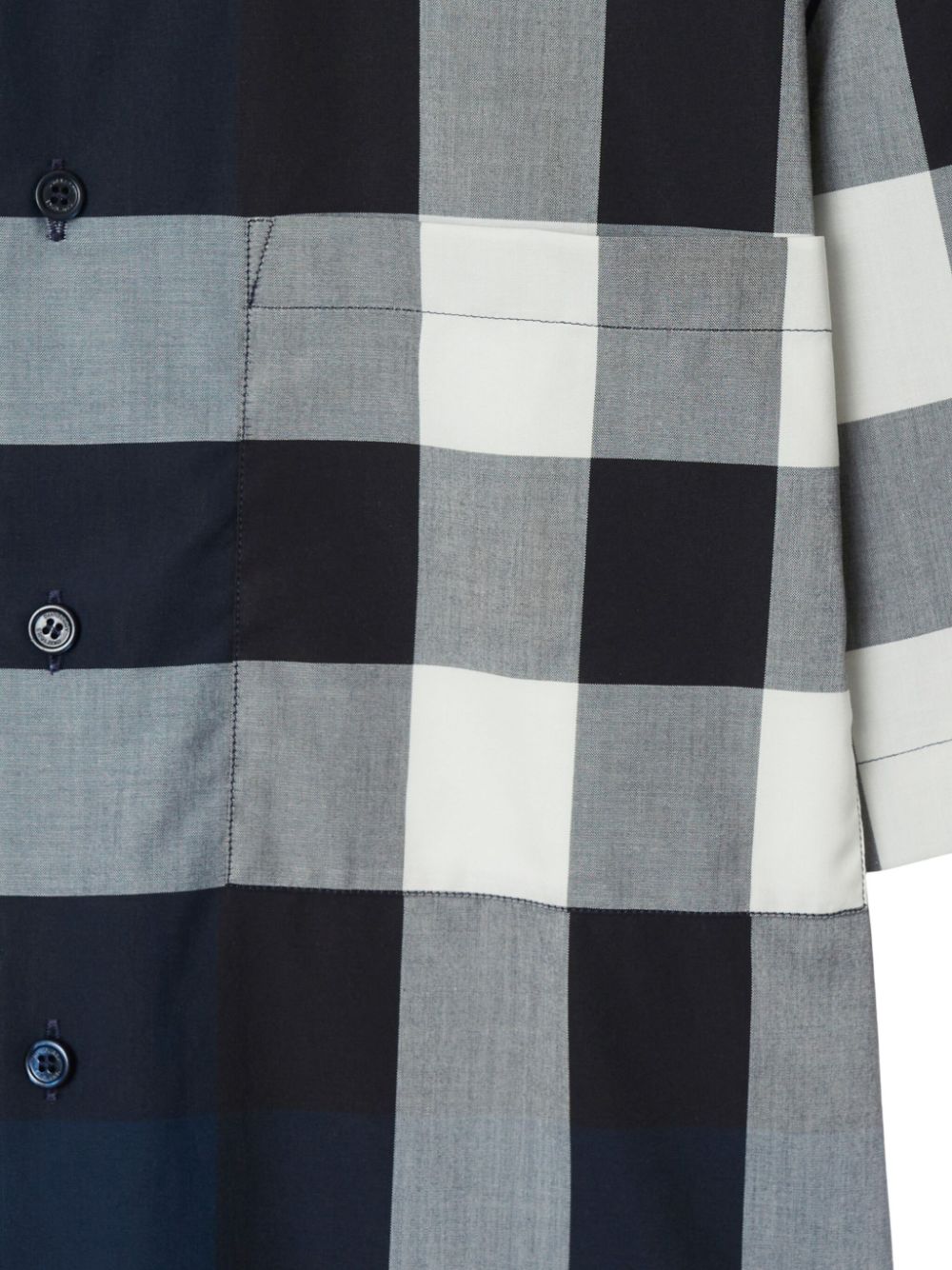 Burberry Classic Check Short Sleeve Shirt - Blue image 1