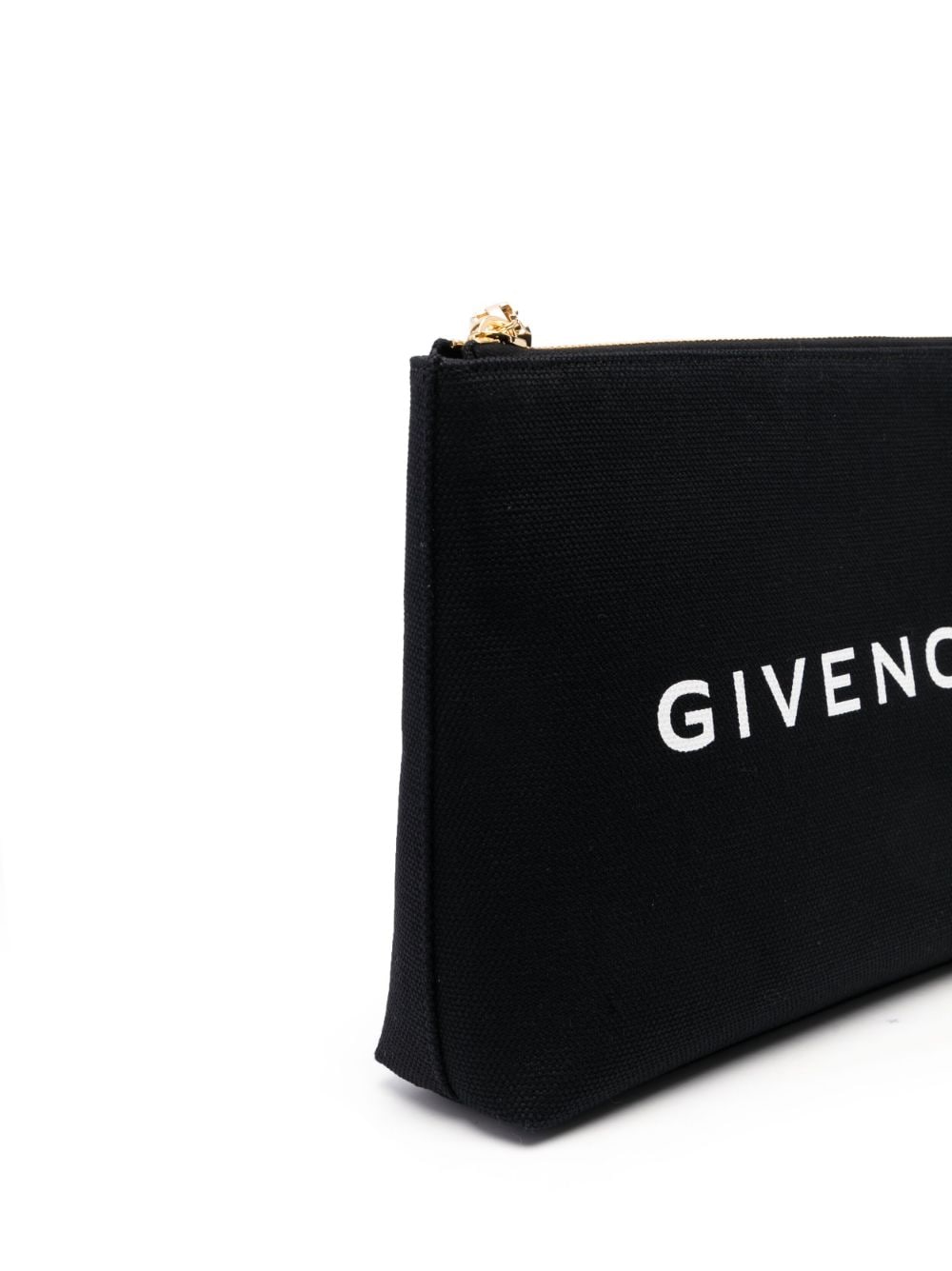 Givenchy Black Logo Print Clutch Bag image 2