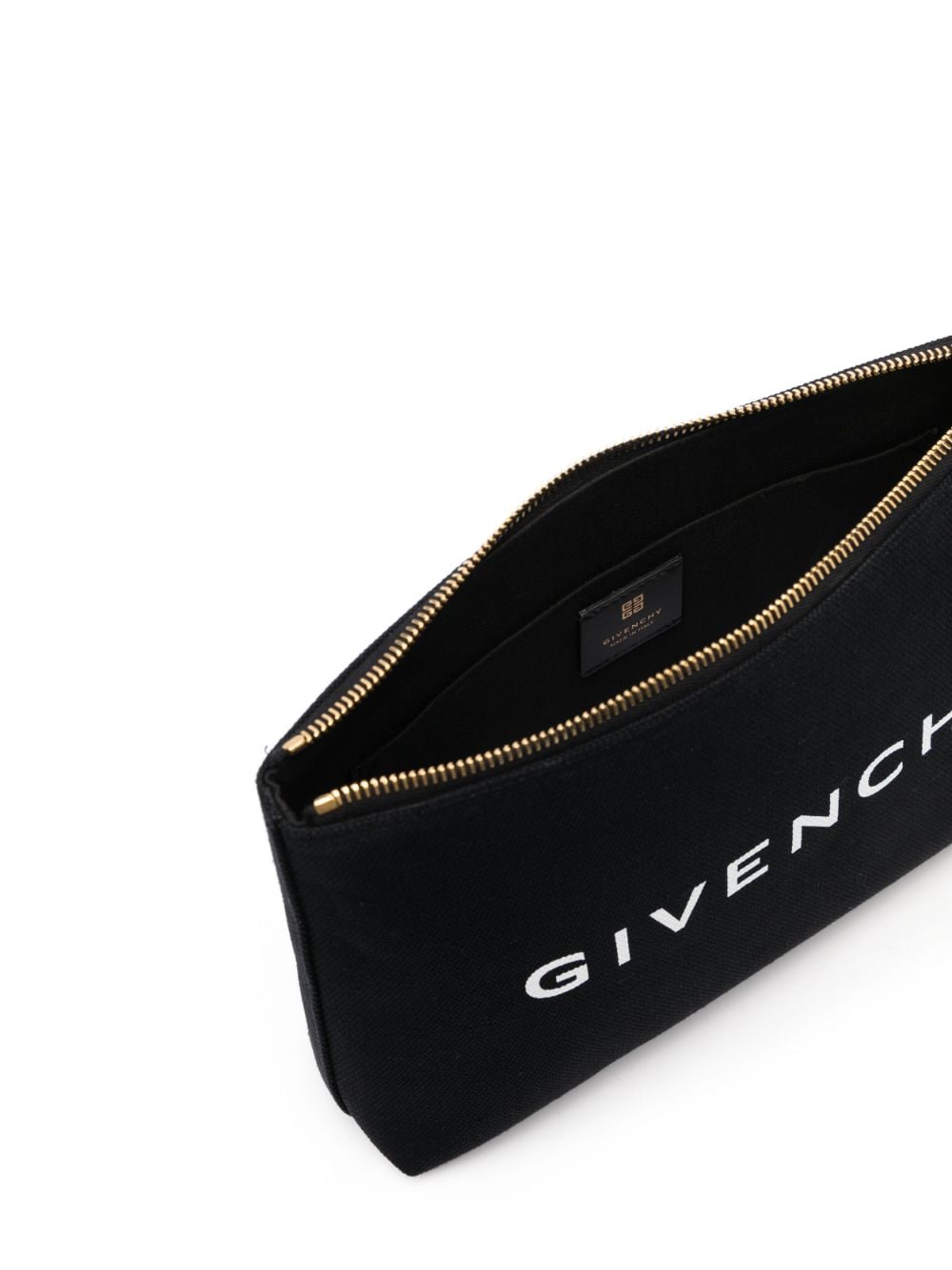 Givenchy Black Logo Print Clutch Bag image 3