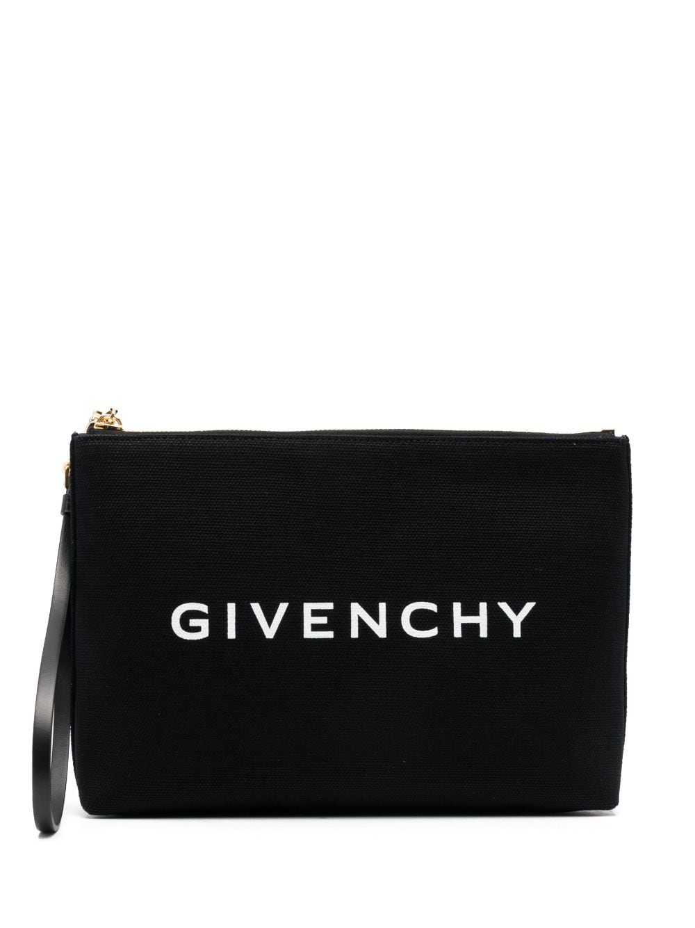 Givenchy Black Logo Print Clutch Bag image 0