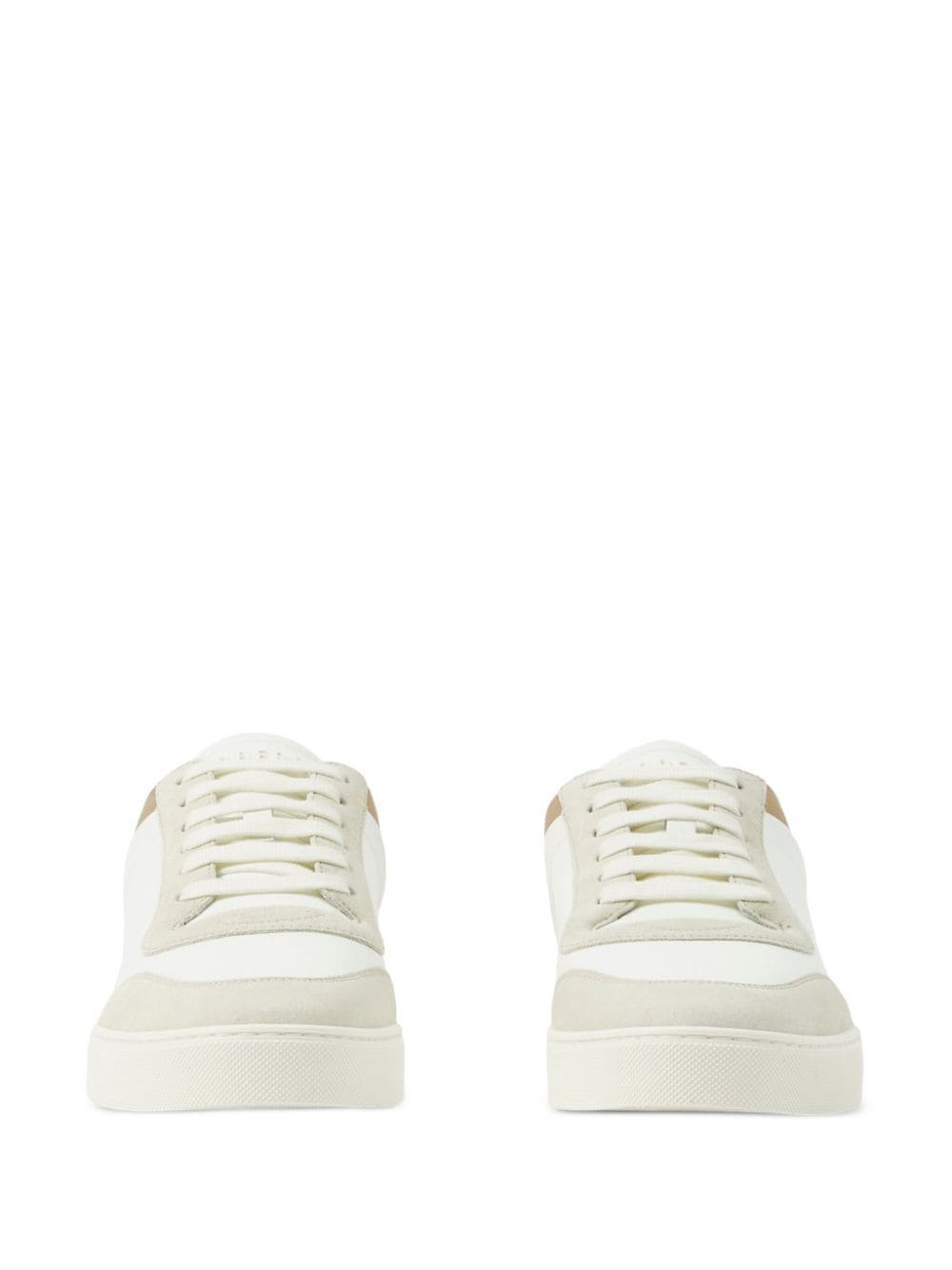 Burberry Vintage Check White Leather Sneakers image 2