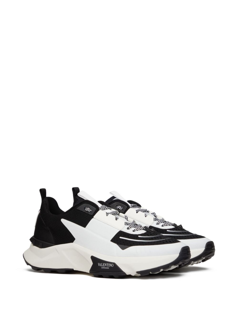 Valentino Garavani Rockstud Black Leather Sneakers image 3