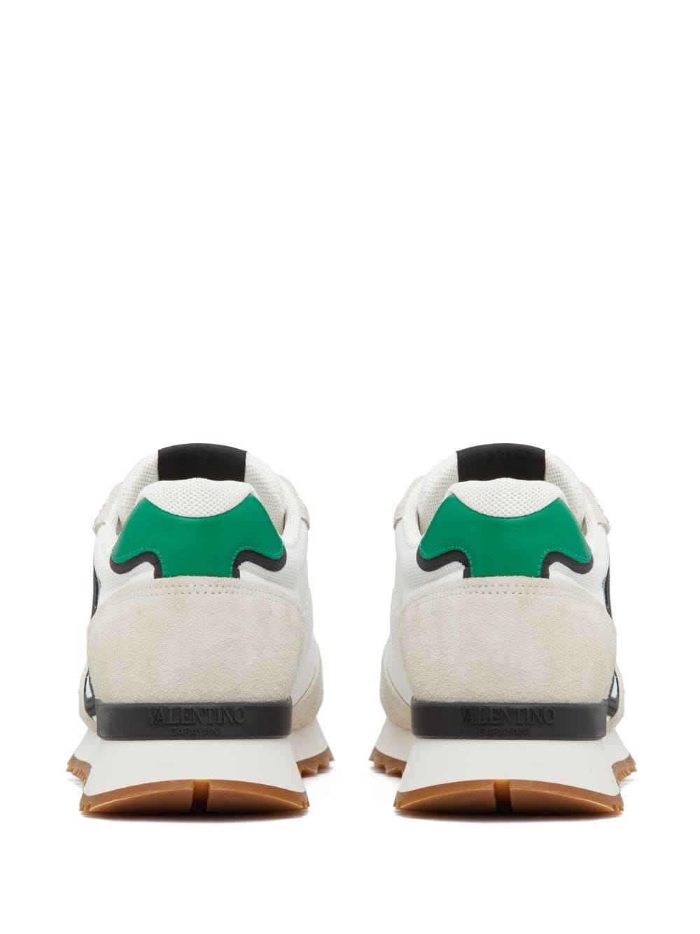 Valentino Garavani Green Color-Block Sneakers image 1