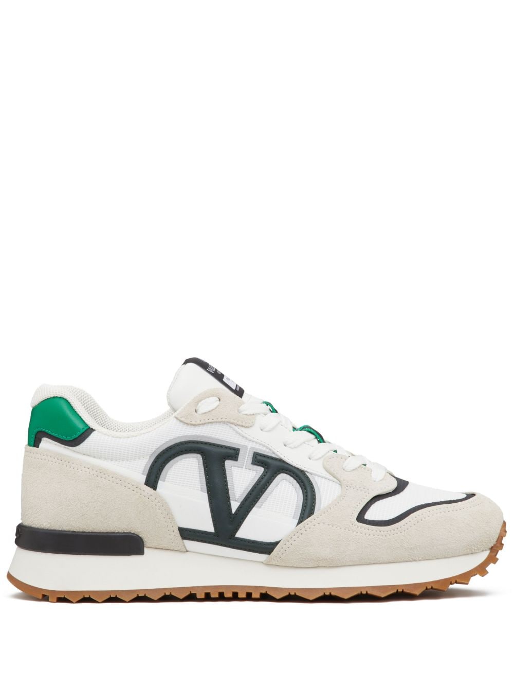 Valentino Garavani Green Color-Block Sneakers image 0