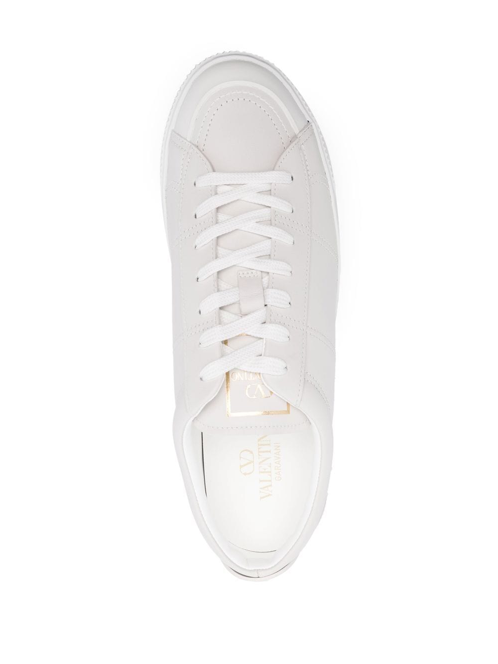 Valentino Garavani Studded White Leather Sneakers image 1