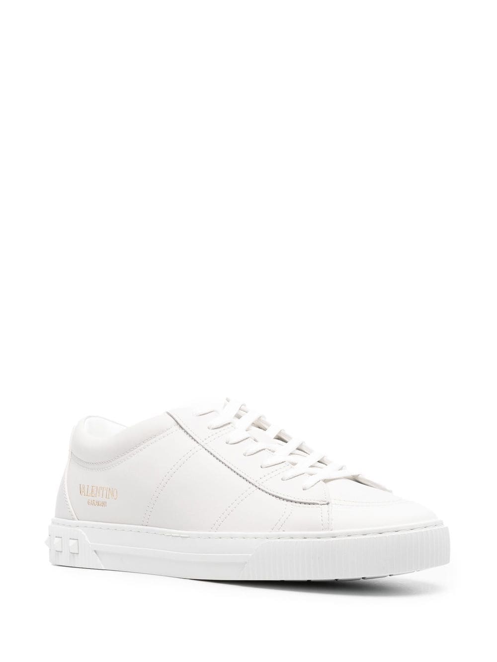 Valentino Garavani Studded White Leather Sneakers image 3