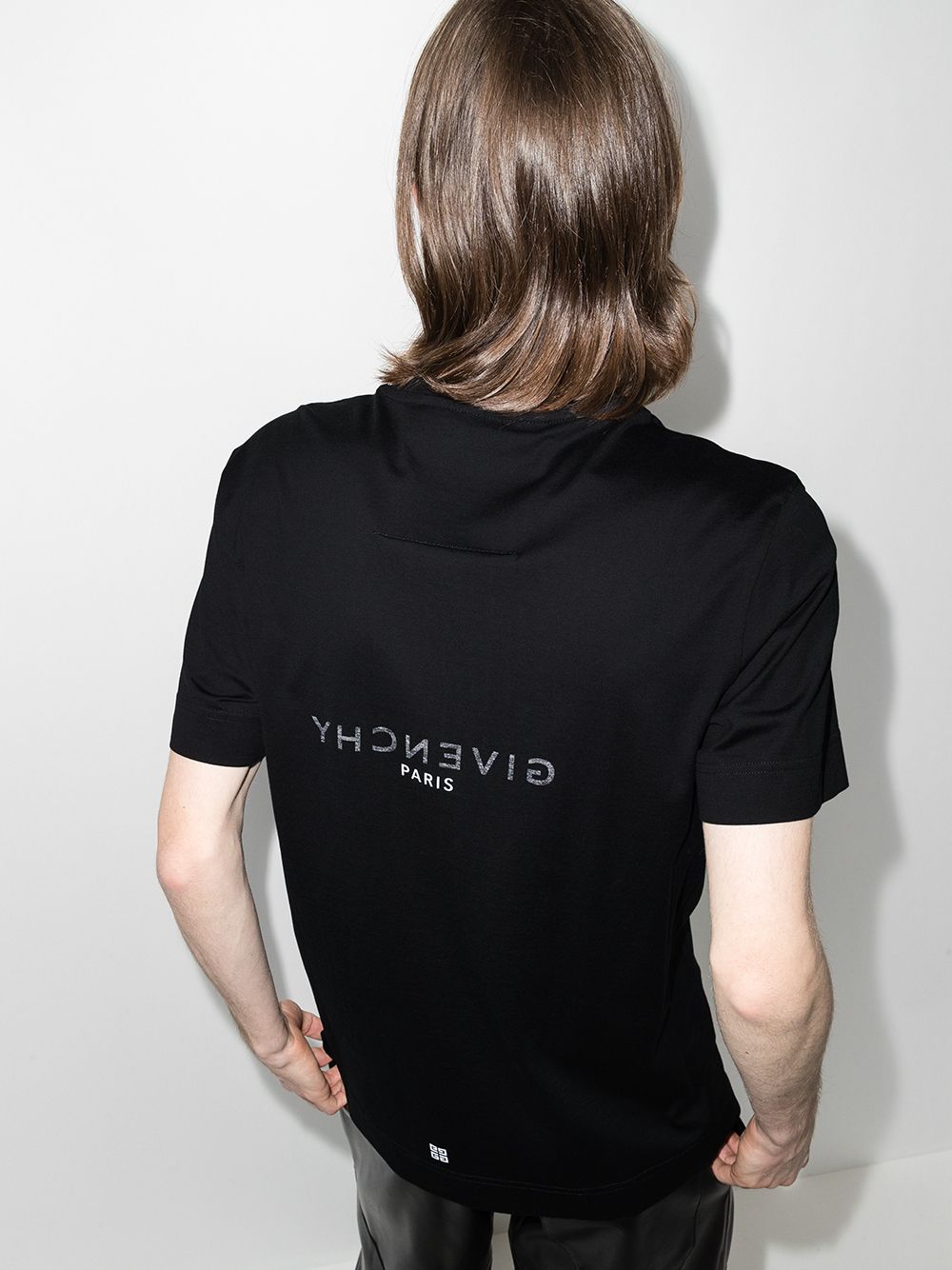 Givenchy Black Logo-Print Cotton T-Shirt image 2