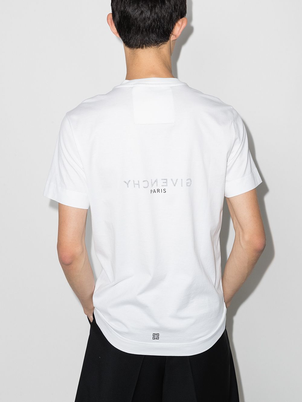 Givenchy Logo-Print White Cotton T-Shirt image 3