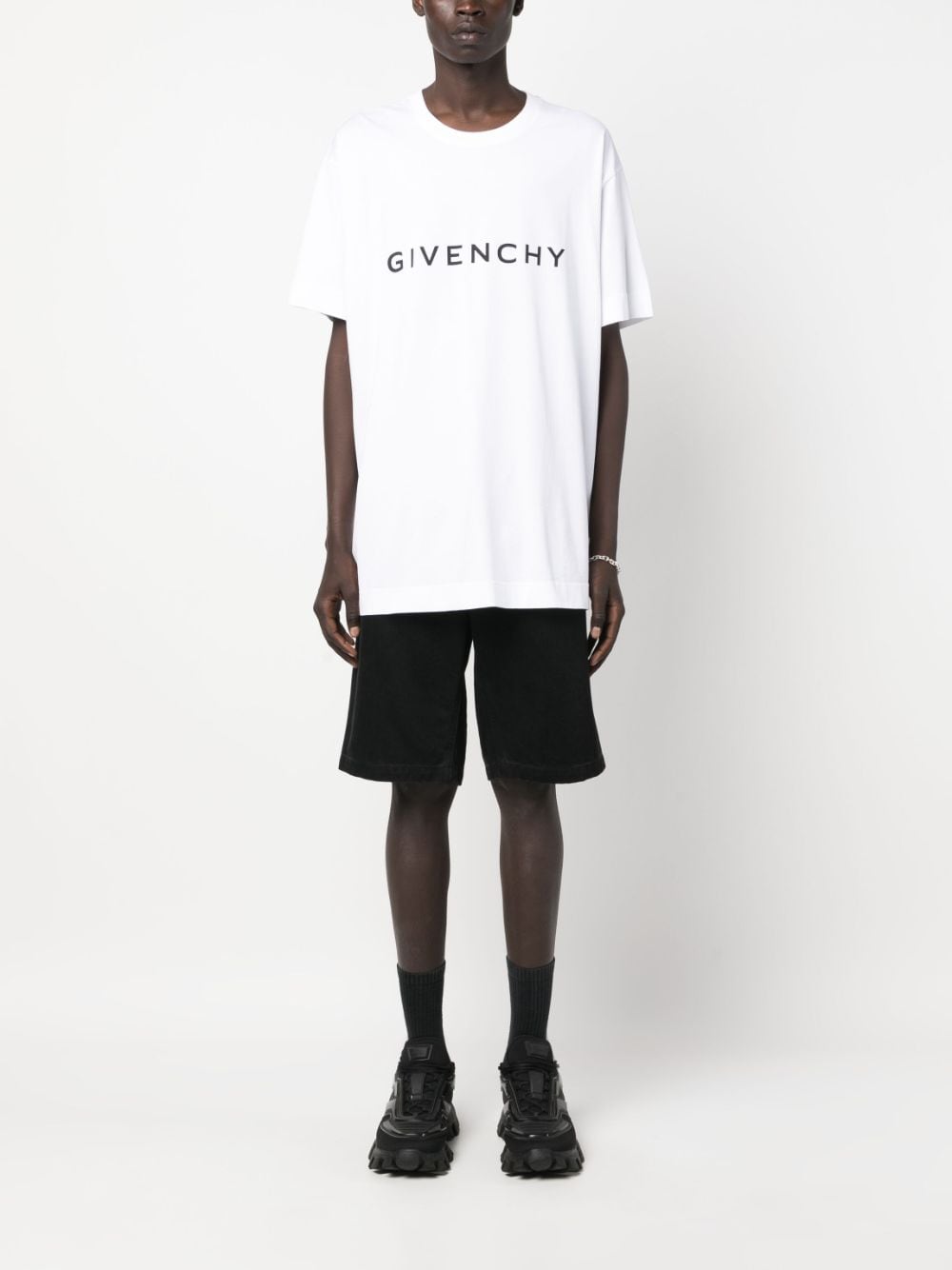 Givenchy White Logo T-Shirt image 1