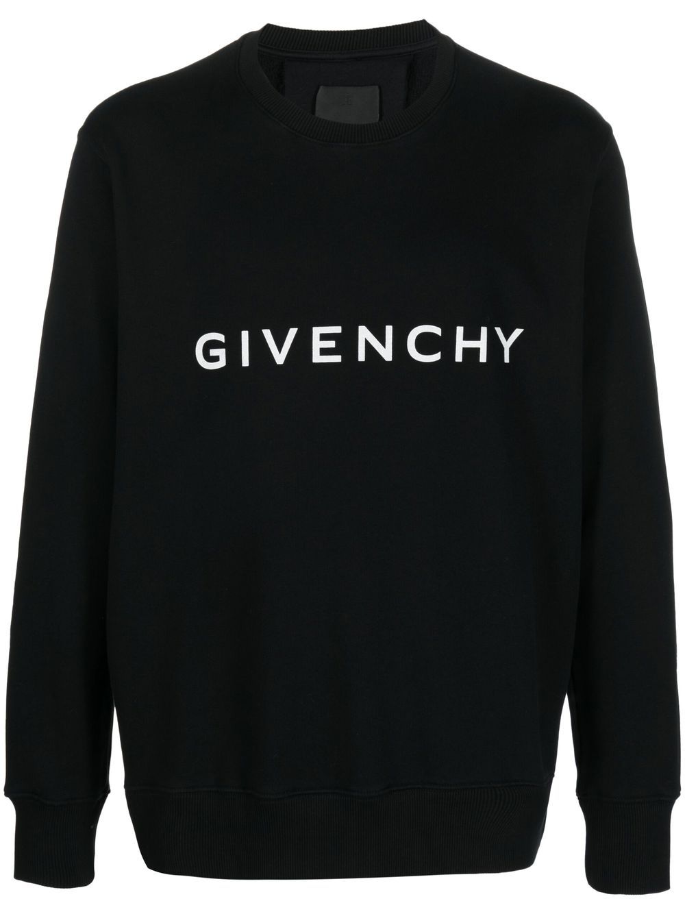 Givenchy Black Logo-Print Cotton Sweatshirt image 0